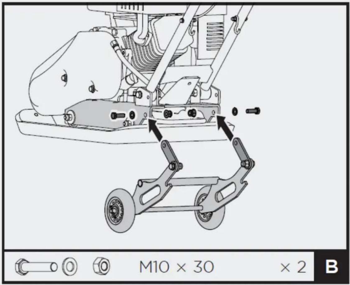 MSW FPLAT35 WMAX - Bausatz für klappbare Räder (optional) - 1