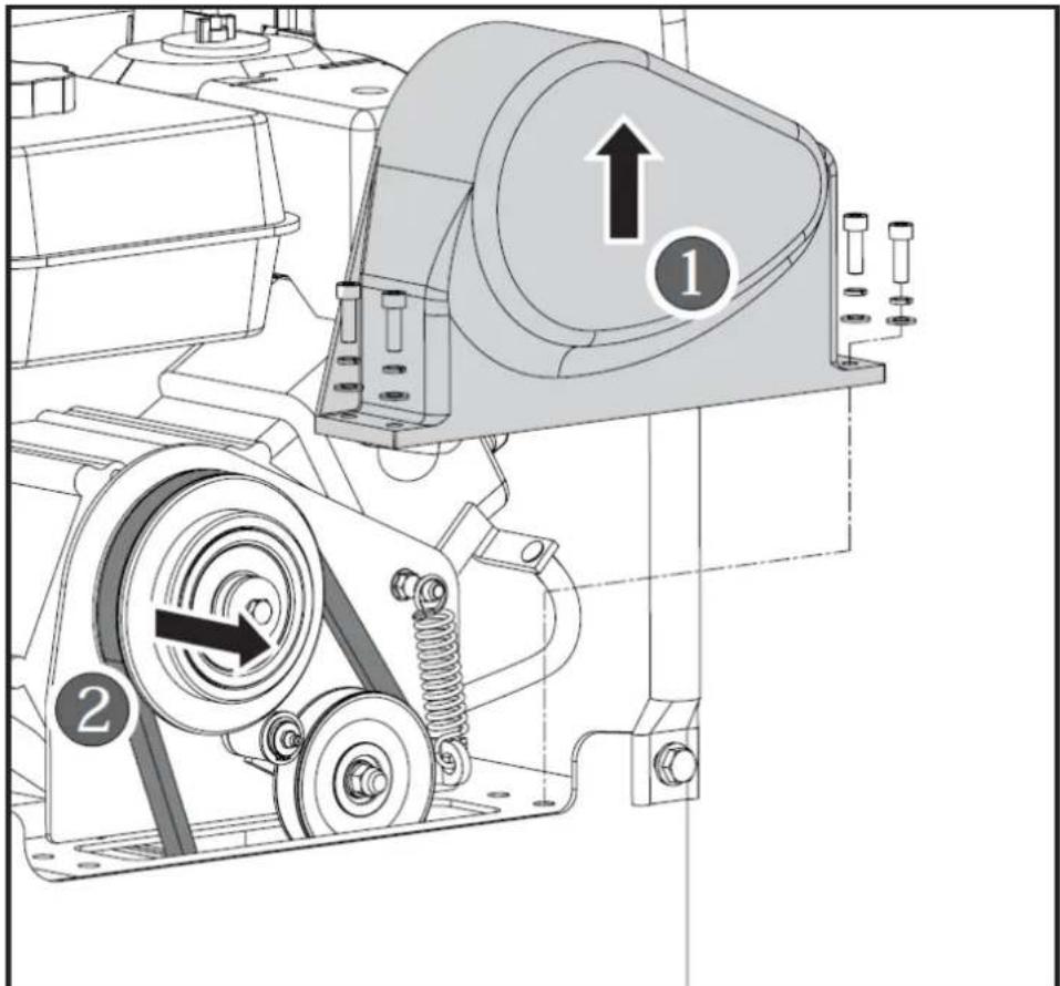 MSW FPLAT35 WMAX - V-riem vervangen - 1
