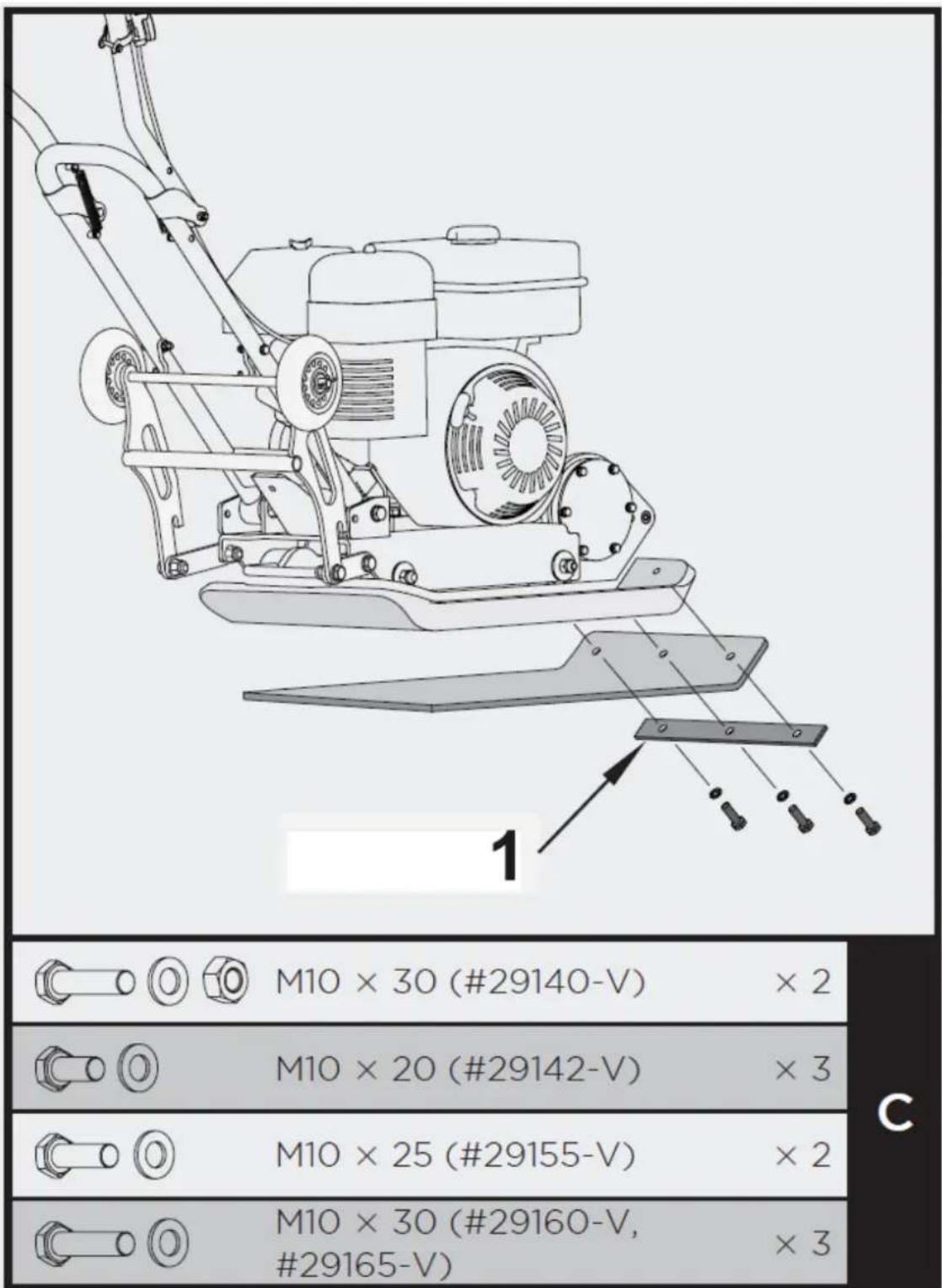 MSW FPLAT35 WMAX - Kit de almohadilla de pavimentación (opcional) - 1
