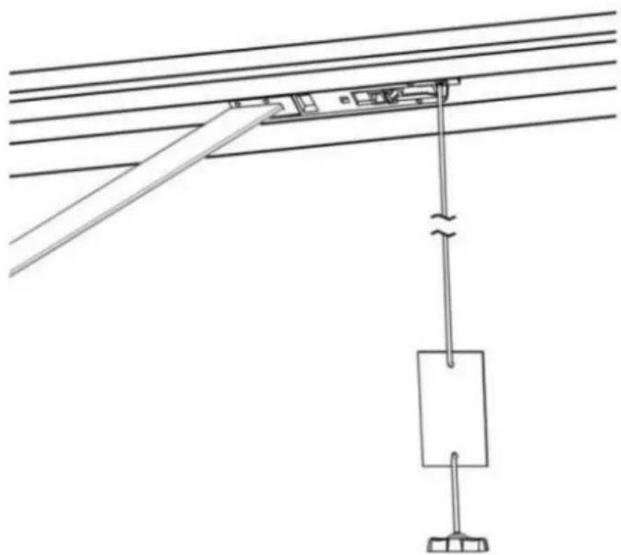 MSW GDOOR-001A - DESACTIVACIÓN MANUAL DEL ABRIDOR C-RAIL - 1