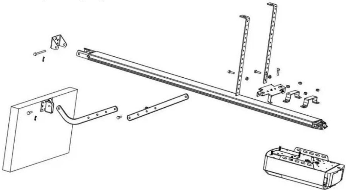 MSW GDOOR-001A - Monter vægbeslaget og dørbeslaget (Fig2) - 2