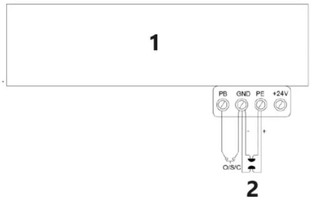 MSW GDOOR-001A - Kapcsolóvezérlő csatlakozás (opcionális) - 22. ábra - 1