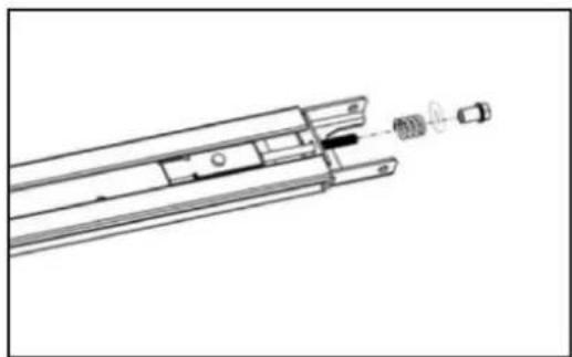 MSW GDOOR-001A - 3-Teilige Stahlschiene: - 2