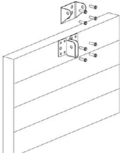 MSW GDOOR-001A - Monter vægbeslaget og dørbeslaget (Fig2) - 1