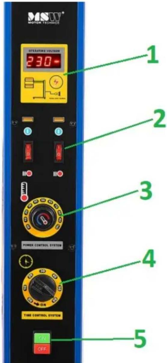 MSW IPD-2000-2H - Panel de control - 1