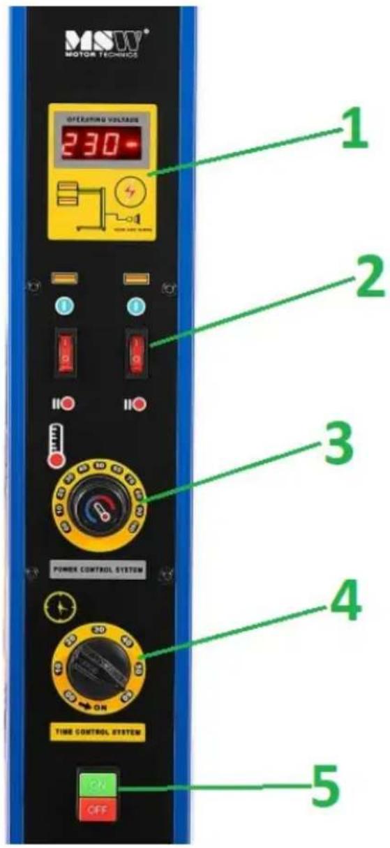 MSW IPD-2000-2H - Panneau de commande - 1