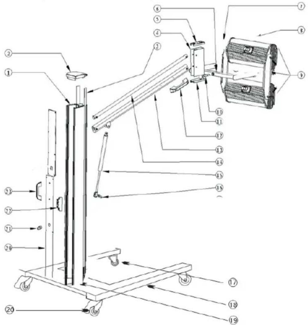 MSW IPD-2000-2H - MSW-IPD-2000-2W (se samlingstegningen nedenfor) - 1