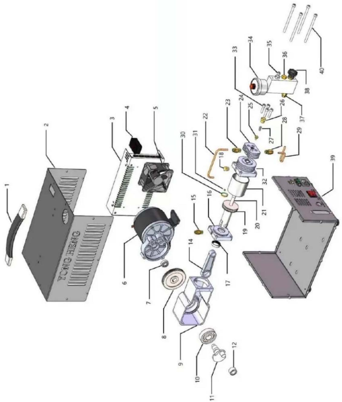 MSW PCPAIR MINI350 - Elenco delle parti principali - 2