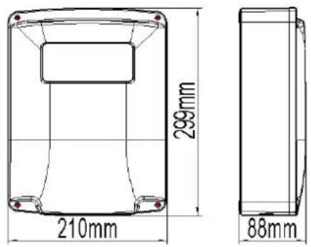 MSW GDOOR-003B - Velikost ovládacího boxu - 1
