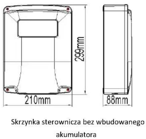 MSW GDOOR-003B - Rozmiar skrzynki sterującej - 1