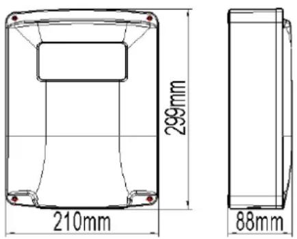 MSW GDOOR-003B - Grootte van de schakelkast - 1