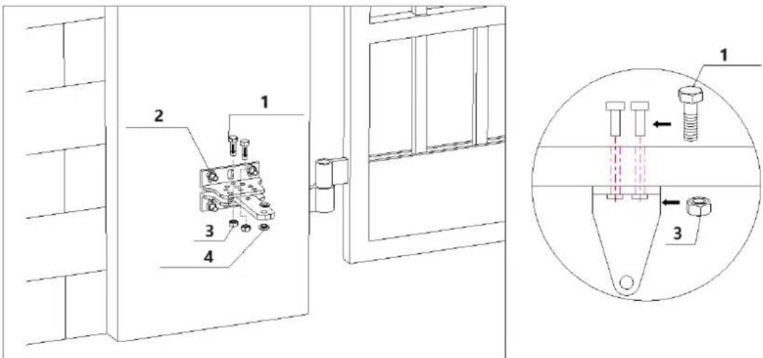 MSW GDOOR-003B - Installazione degli accessori - 1
