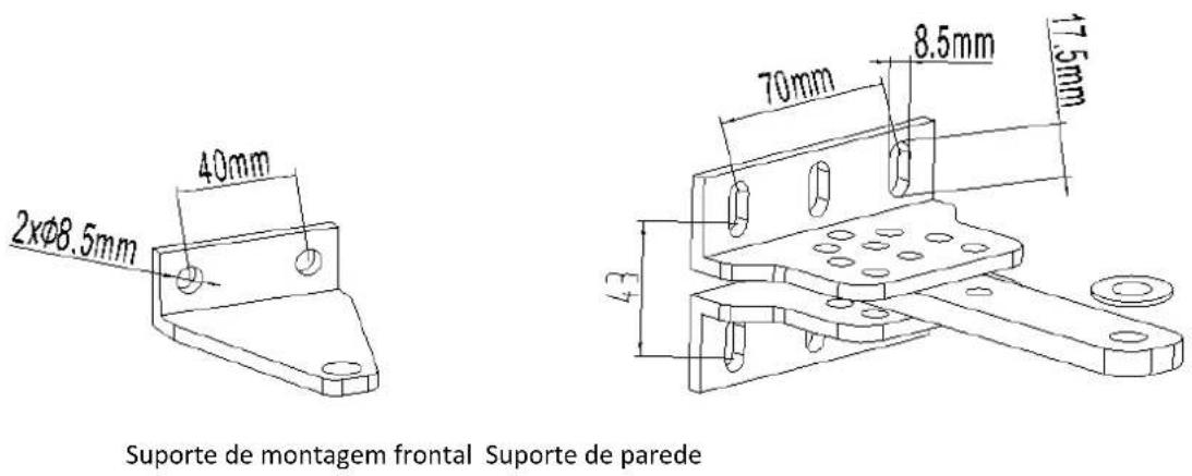 MSW GDOOR-003B - Tamanho da Placa de Montagem - 1