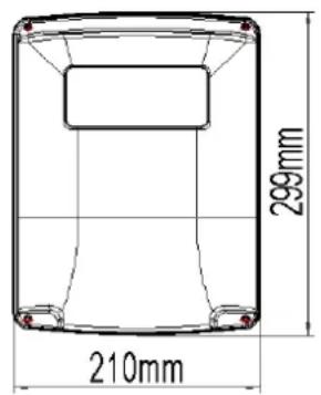 MSW GDOOR-003B - Dimensioni della scatola di controllo - 3