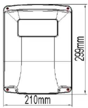 MSW GDOOR-003B - Dimensioni della scatola di controllo - 1