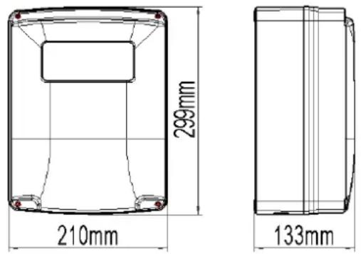 MSW GDOOR-003B - Taille du boîtier de commande - 2