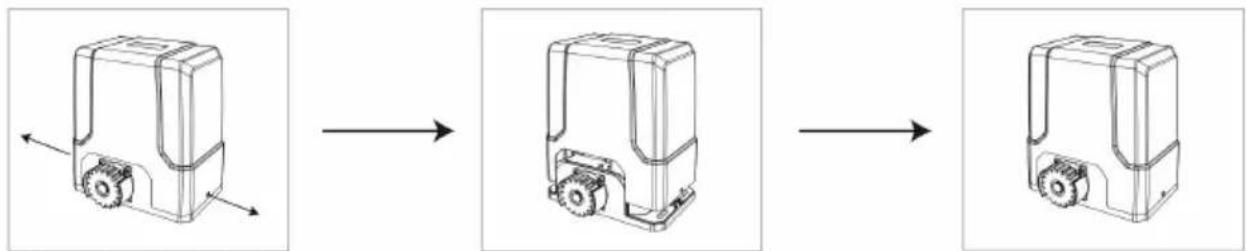 MSW GDOOR-002A - REMOVING/INSTALLING MOTOR COVER - 1