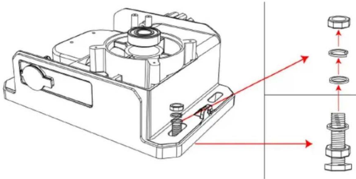 MSW GDOOR-002A - MOTORFUSSBEFESTIGUNG - 1