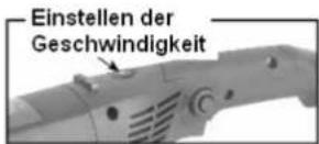 MSW FIL900S - Einstellen der Schleifhandgeschwindigkeit MSW-POL9001 - 1