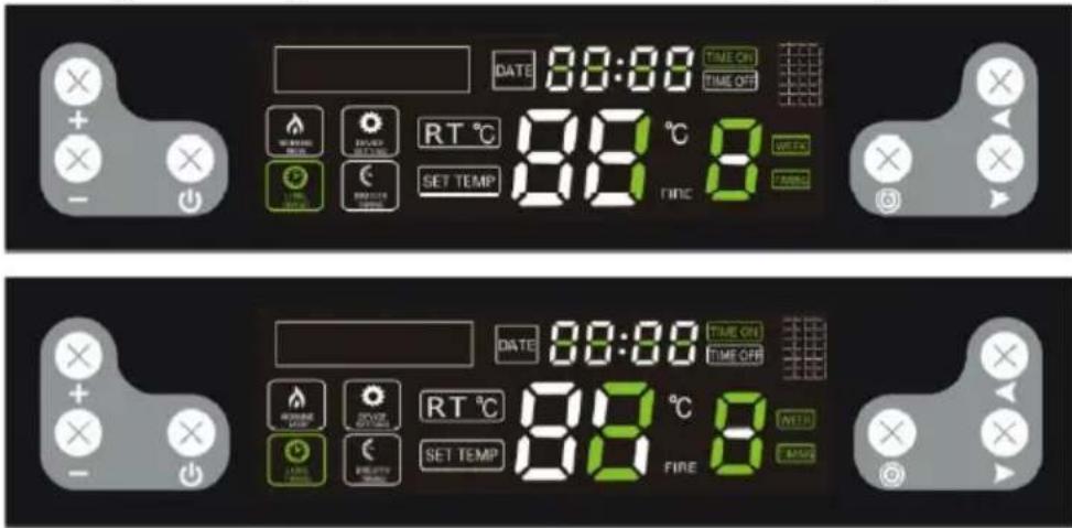 MSW PLT-9 - NOTE: the function to switch the stove on and off twice a day is only available for models produced after 2022. - 1