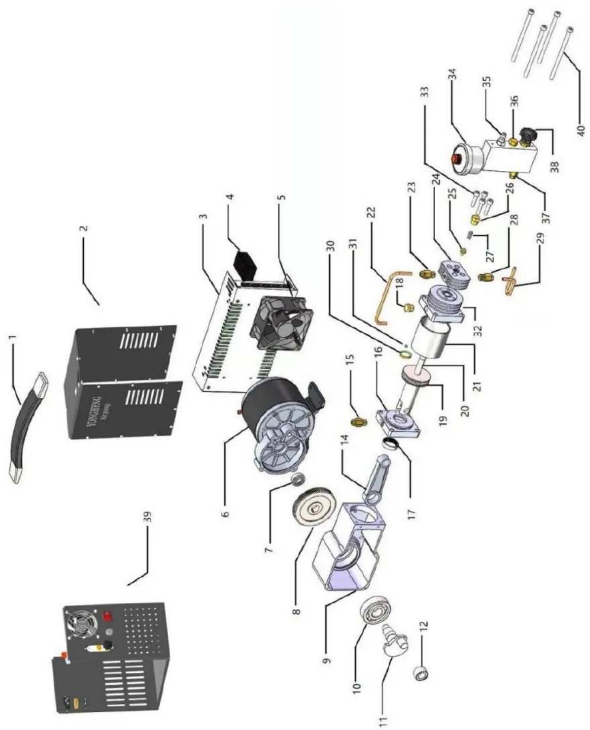 MSW PCPAIR 400 - Hauptteileliste - 1
