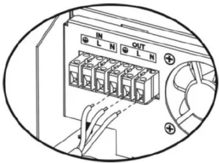 MSW S-POWER UPS 1600 PSW - AC-EINGANGS-/AUSGANGSANSCHLUSS - 3