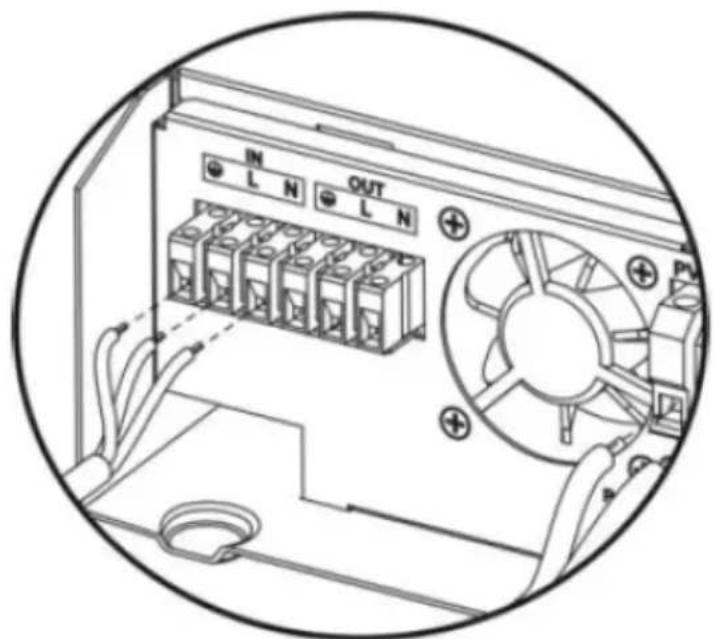 MSW S-POWER UPS 1600 PSW - AC INPUT/OUTPUT-KOBLING - 1