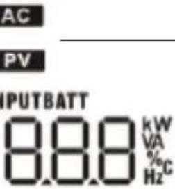 MSW S-POWER UPS 1600 PSW - DISPLAY- OG FUNKSJONSKNAPPER - 5