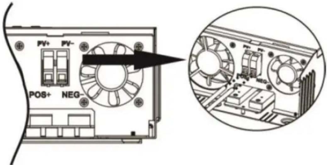MSW S-POWER UPS 800 PSW - CONNEXION PV (S'APPLIQUE UNIQUEMENT POUR LE MODÈLE AVEC CHARGEUR SOLAIRE) - 2