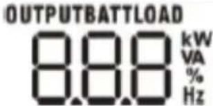 MSW S-POWER UPS 800 PSW - DISPLAY OG FUNKTIONSKNAPPER - 12