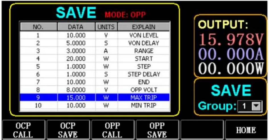 Stamos S-LS-118 - Funzione di impostazione del test OPP - 1