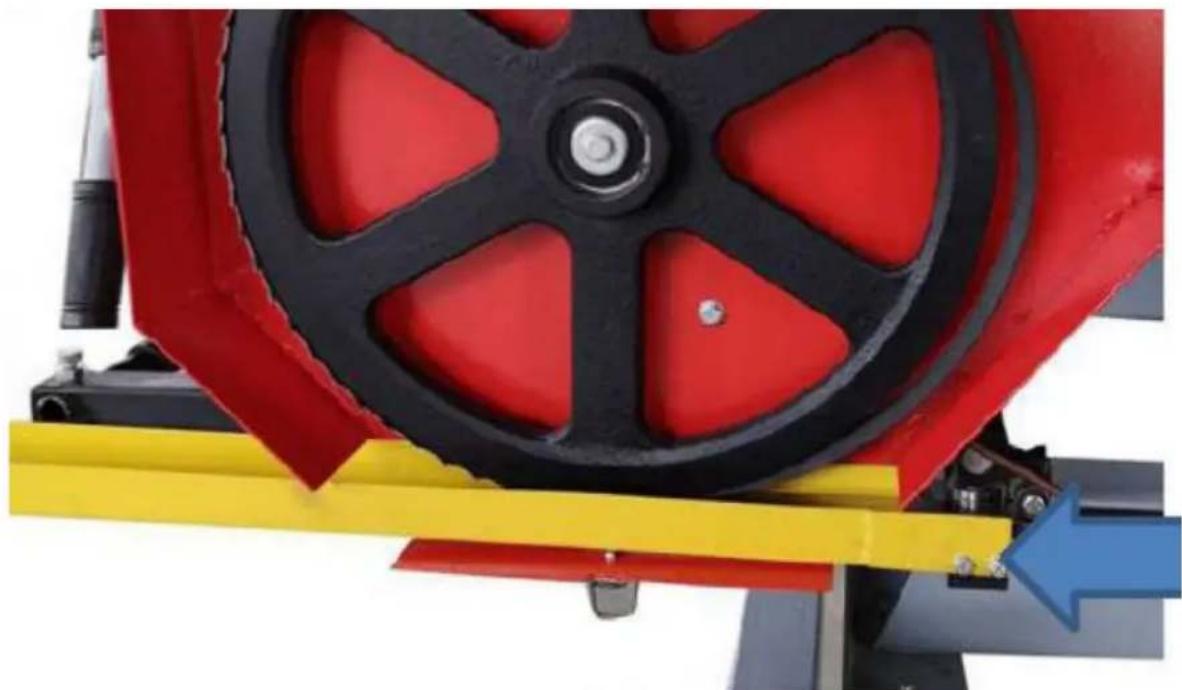 MSW WOOHS-7HP - AFSTELLING VAN DE BLADGELEIDER - 9