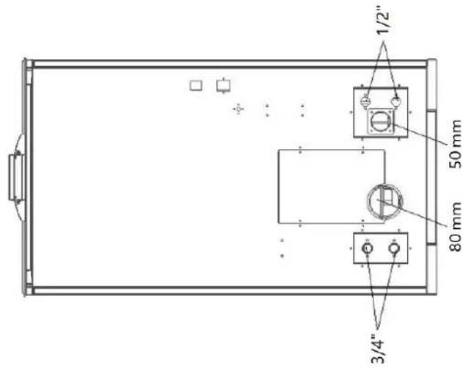 MSW PLT-W24 - Produkt og kontrolsystem Dimensionsdiagram - 1