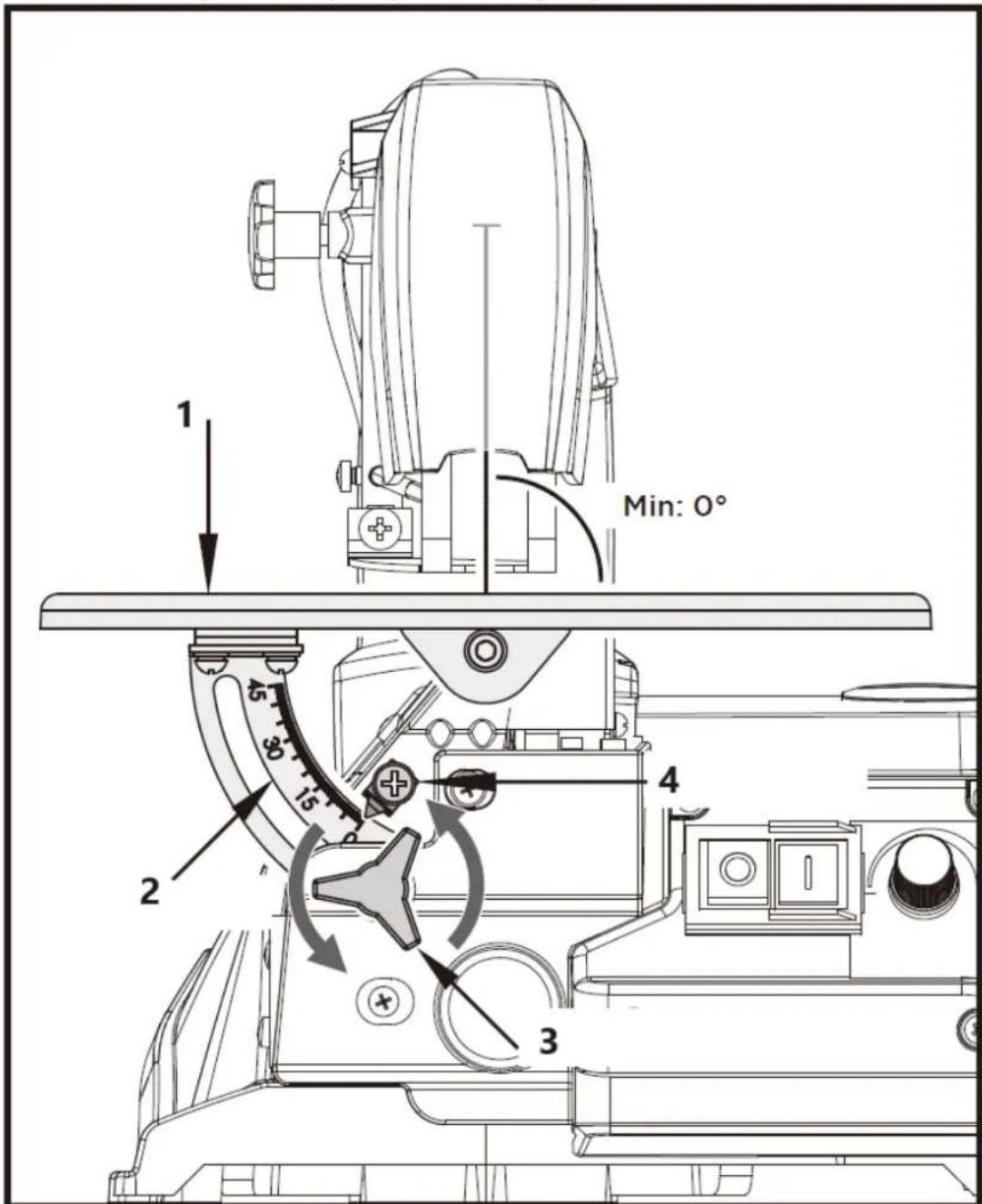 MSW SAW 16 SCROLL - Impostazione della Scala angolare - 1