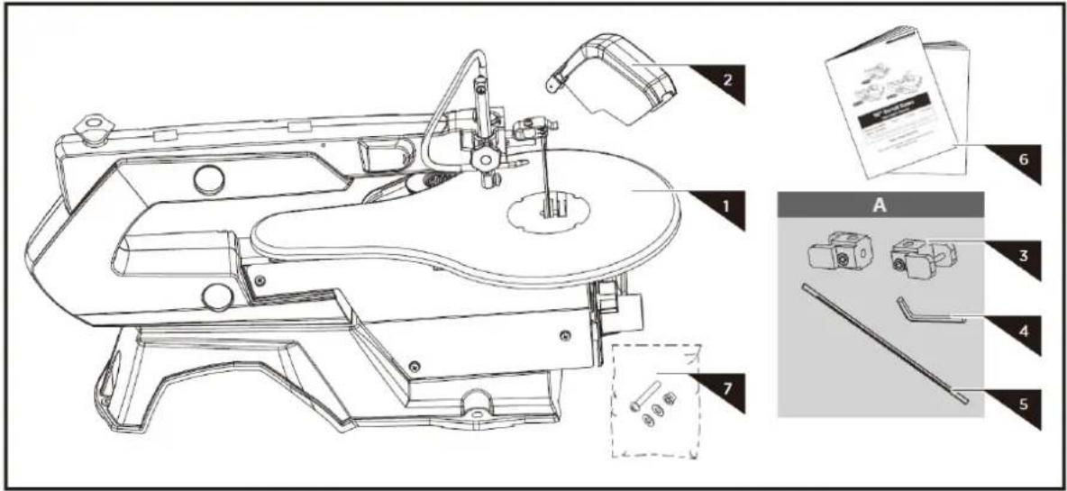MSW SAW 16 SCROLL - Assemblage de l'appareil - 1