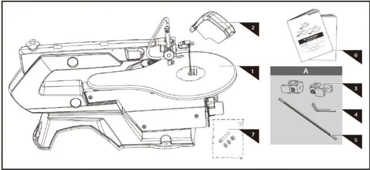 MSW SAW 16 SCROLL - Assemblage van het apparatus - 1