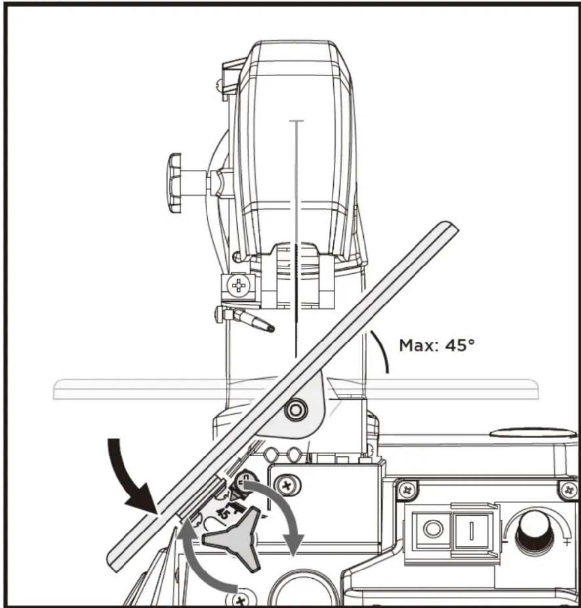 MSW SAW 16 SCROLL - Poziomy stóf roboczny pity iśću ukosne - 1