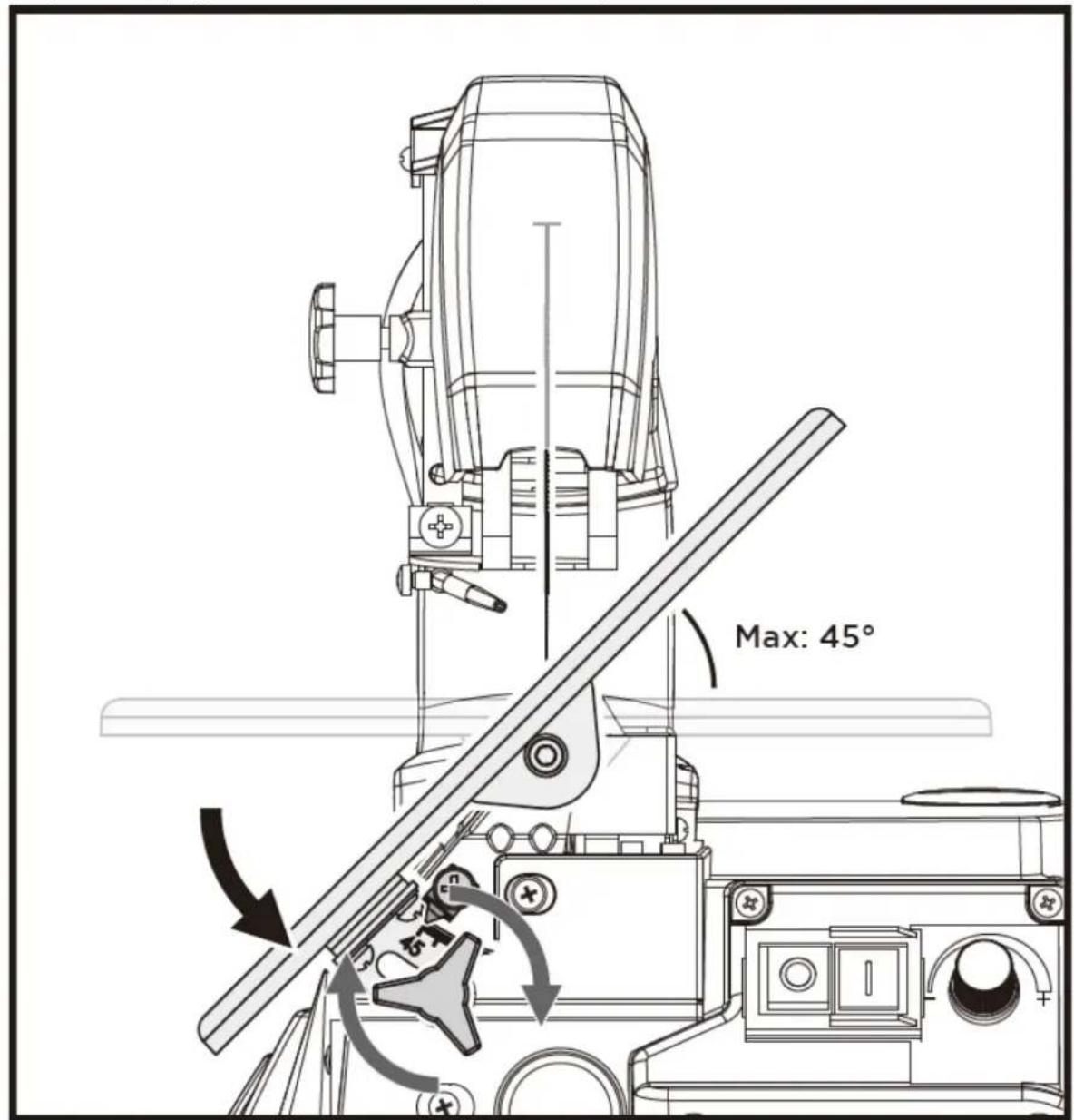 MSW SAW 16 SCROLL - Vaakasahapenkki ja diagonaliset leikkaukset - 1