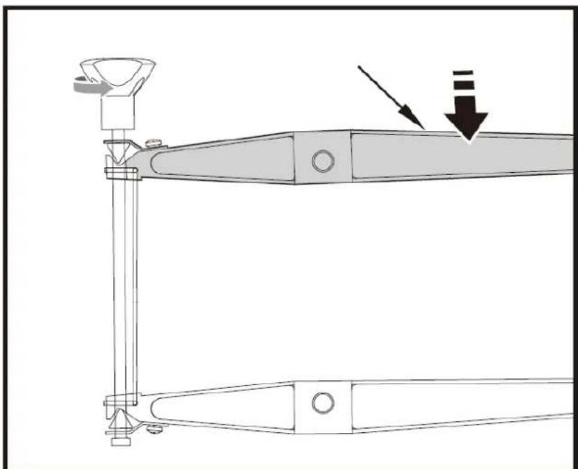 MSW SAW 16 SCROLL - Changer la lame de scie avec des broches - 3