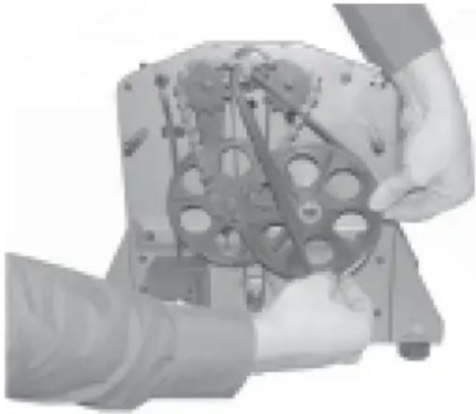 MSW WOBD-1500L - Replacing the drive belt - 1
