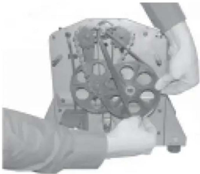 MSW WOBD-1500L - Remplacement de la courroie d'entraînement - 1