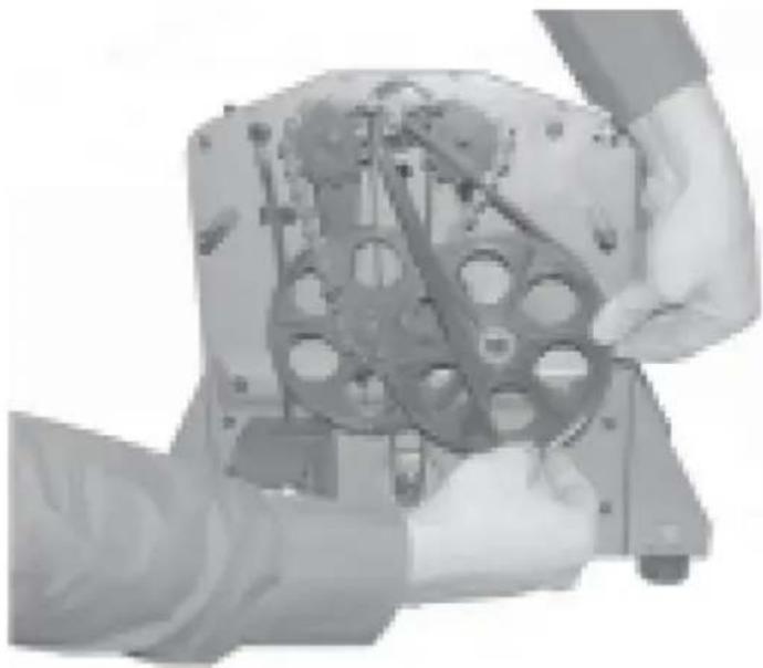 MSW WOBD-1500L - Reemplazo de la correa de transmisión - 1