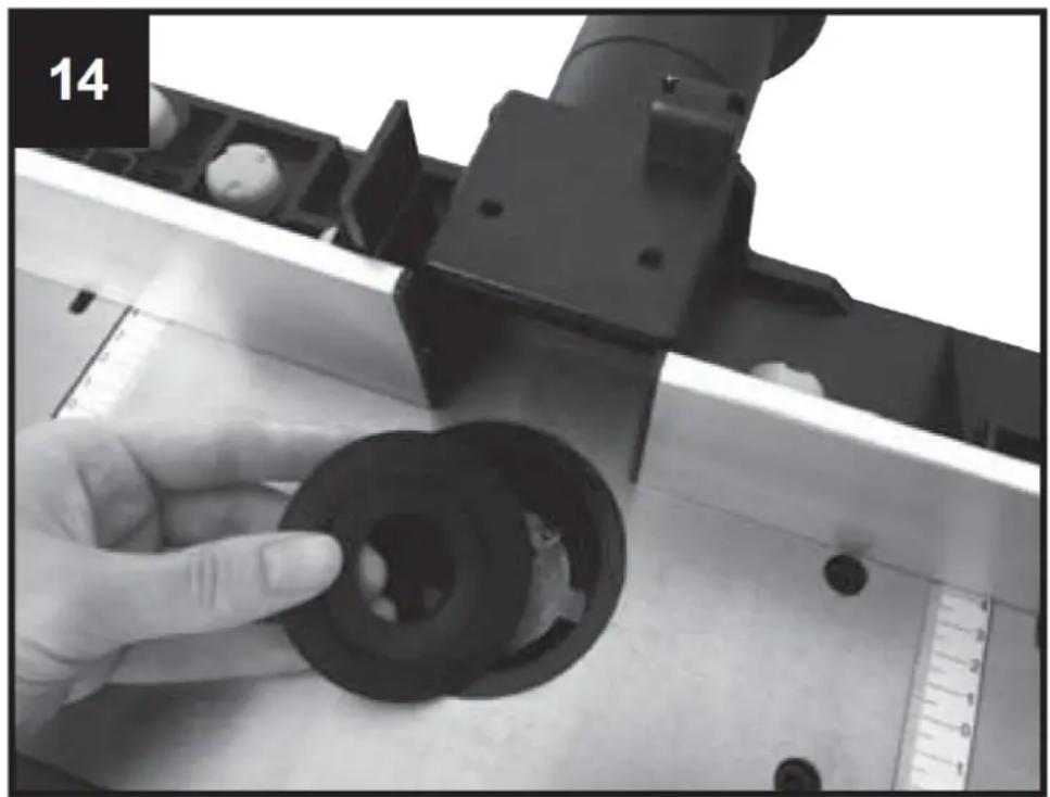 MSW WOBD-1500Y - Installing and changing the clamping sleeves for top spindle moulders (Fig. 16, 13) - 1