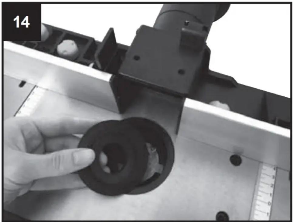MSW WOBD-1500Y - Montage et remplacement des douilles de serrage pour toupies supérieures (Fig. 16, 13) - 1