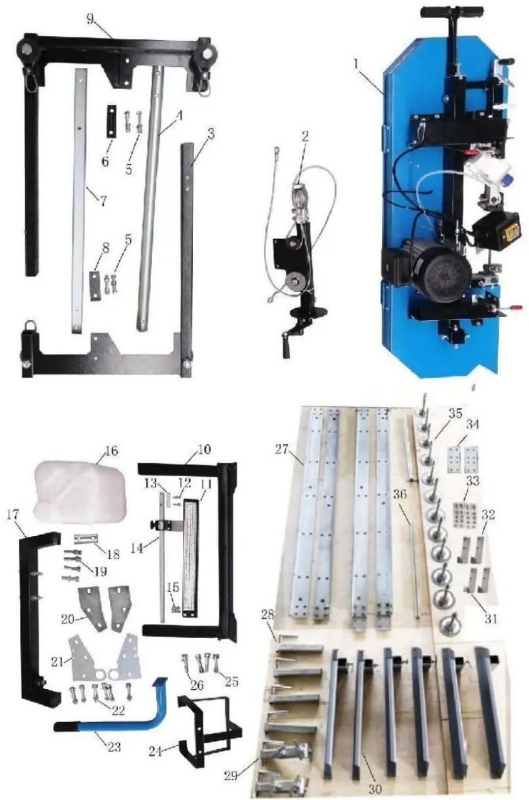 MSW WOOHS-E3600K - ASSEMBLAGE DE SCIERIE INSPECTION DES PIÈCES - 1
