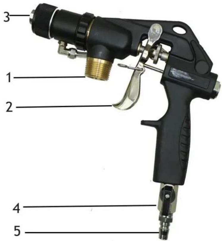 MSW PU-20 - Mörtelschlauch für pneumatische Sprühlanze - 2