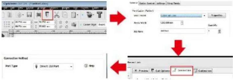 MSW PLO-375 - Conectarea software-ului cu maşina - 7