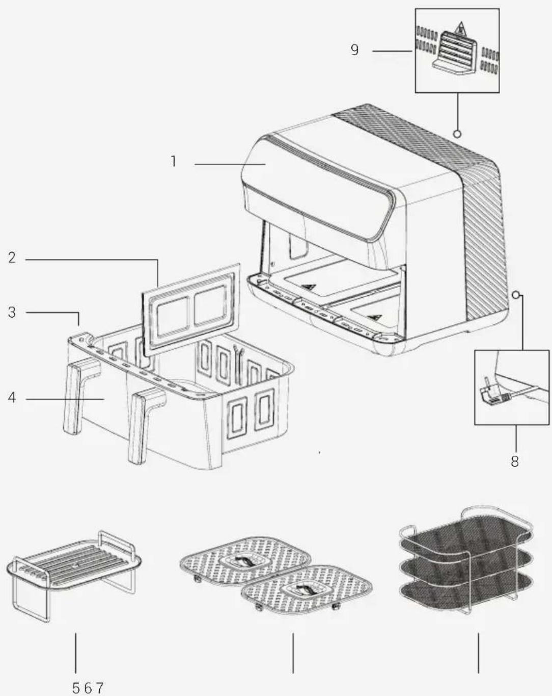 BEKO FRL6488 - Votre cuisinière à faible consommation d'huile - 1