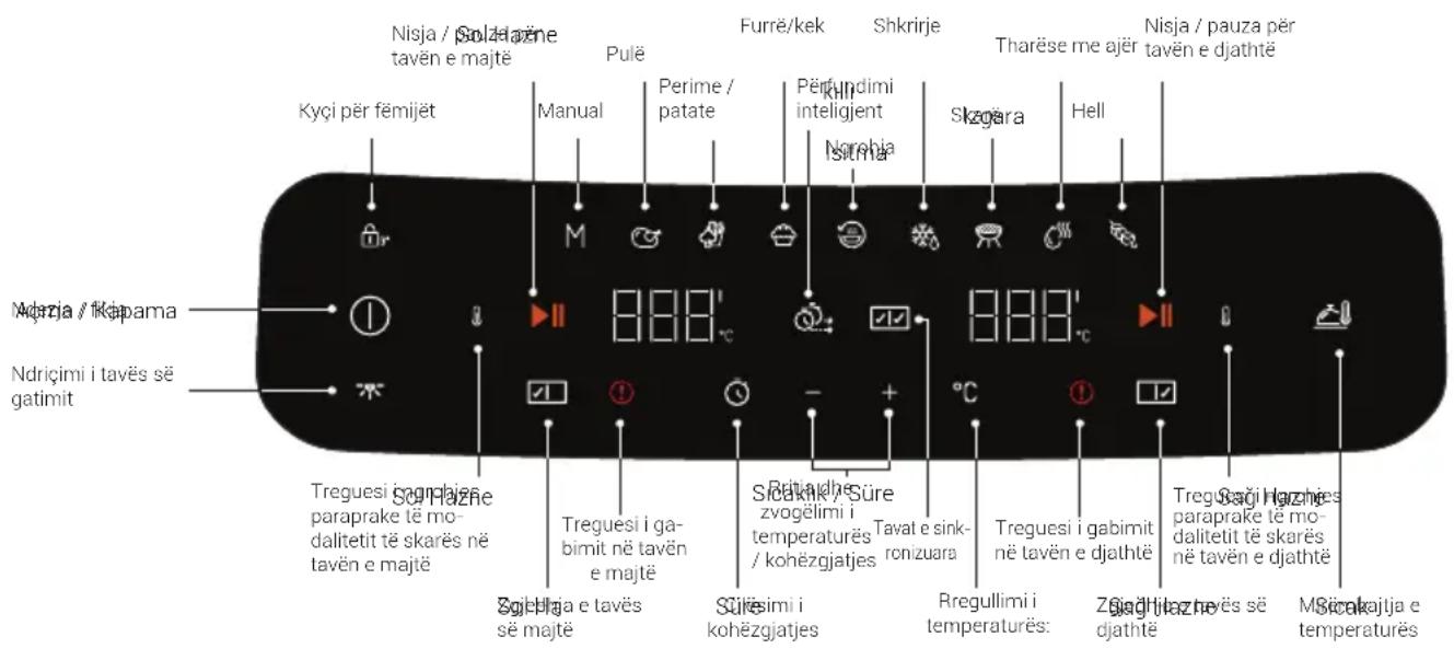 BEKO FRL6488 - Paneli i kontrollit dhe ekrani LED: - 7