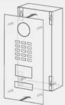 DoorBird MTM56A - MONTAGGIO DEL PANNELLO FRONTALE - 2